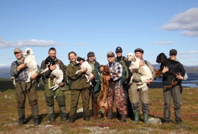 Premievinnerne i finalen..  Roland Olson med 1 pr. til venstre og så nr. 2 - 3 o.s.v.